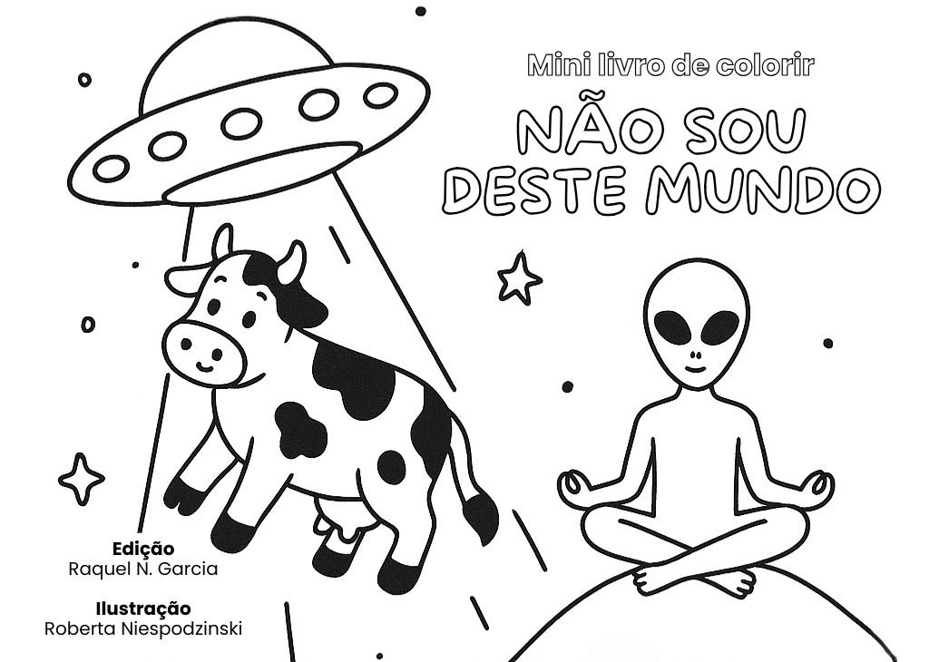 Livro para colorir Não sou desse mundo
