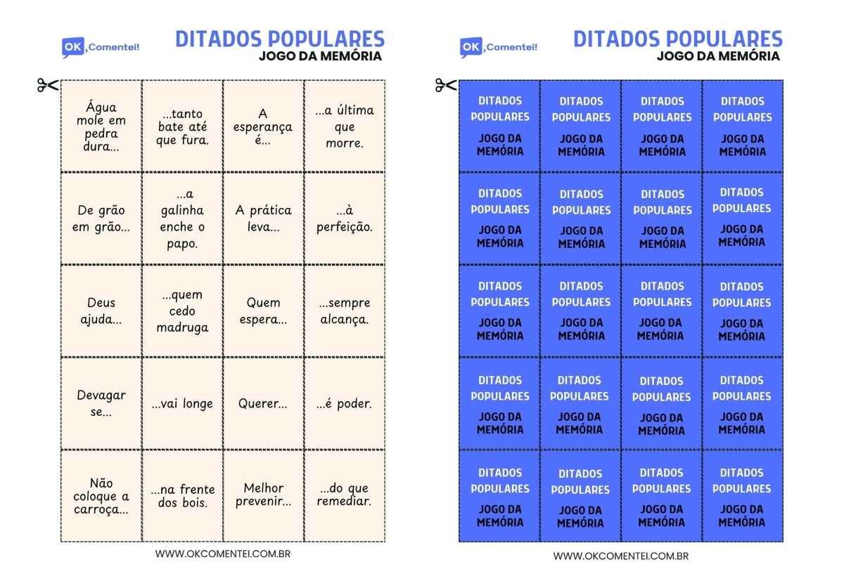Jogo da Memória Ditados Populares - Imagem 6