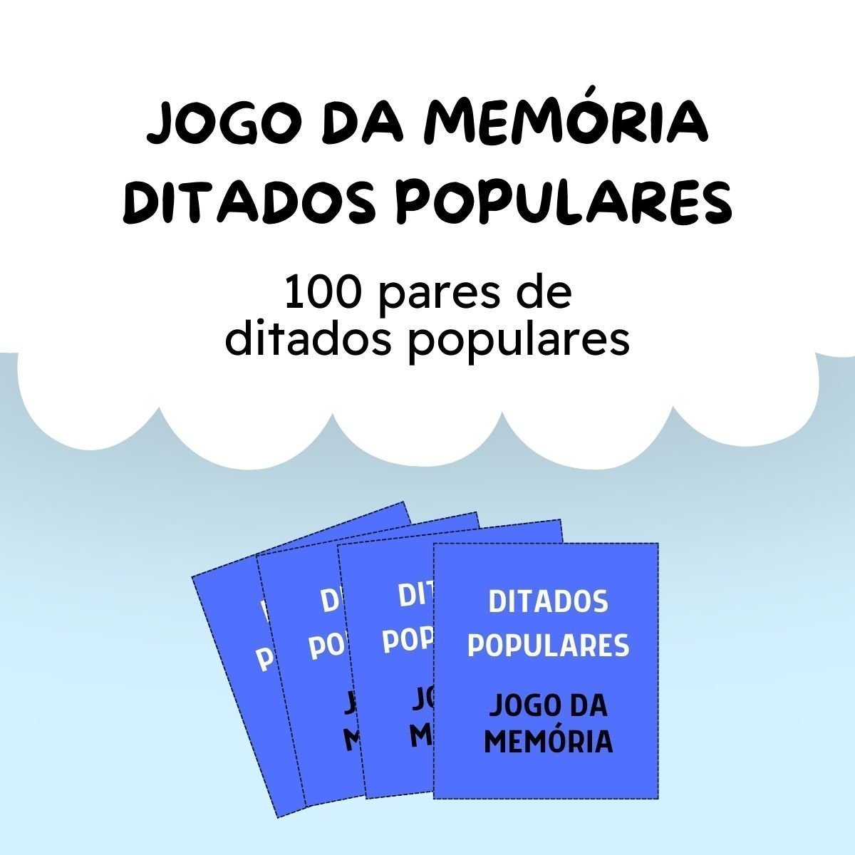 Jogo da Memória Ditados Populares